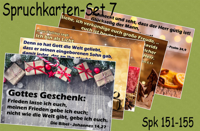 Spruchkarten-Set 7 (151-155)