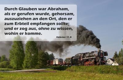 Spruchkärtchen 066 (Hebräer 11,8)