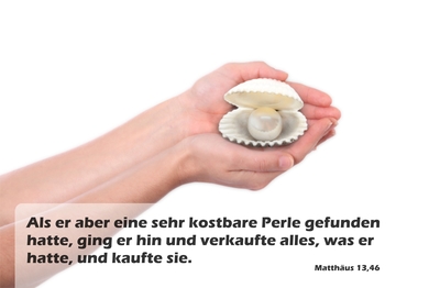 Spruchkärtchen 128 (Matthäus 13,46)